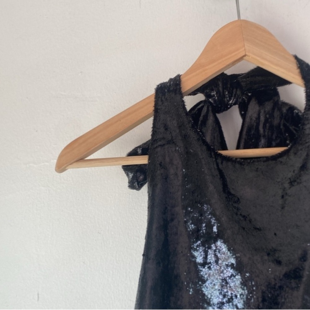 Zara L Shimmer Velvet Backless Dress - Picture 11 of 16